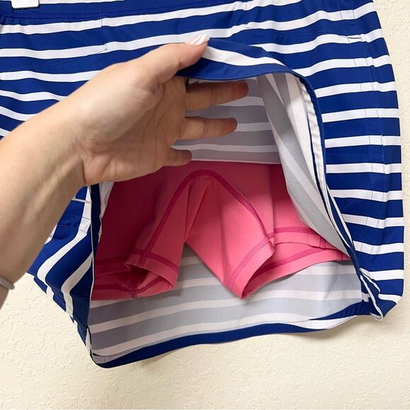 Blue and White Striped Skirt - Picture 4 of 8